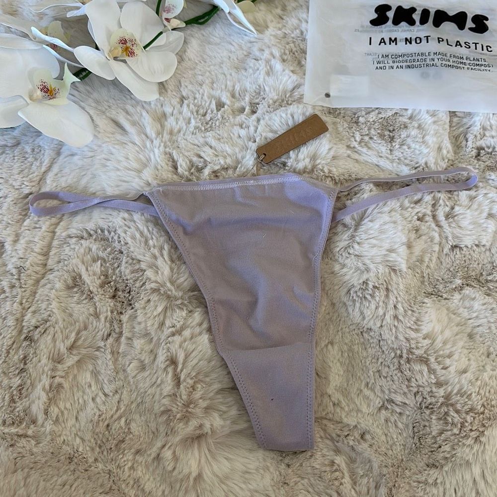 SKIMS T-String Thong Iris Mica Size 3X - Picture 1 of 5